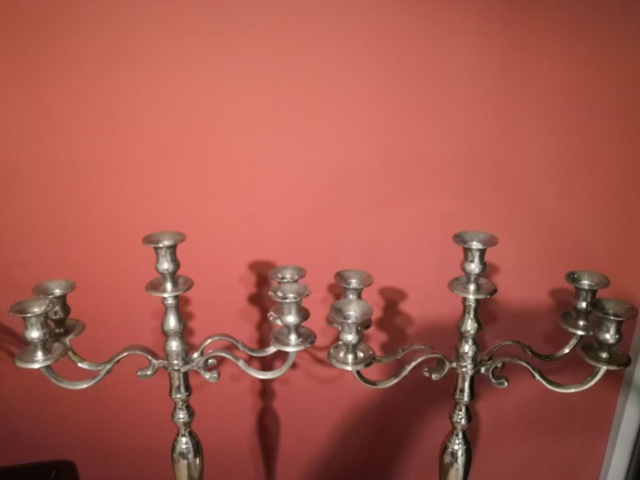 świecznik świeczniki 5-cio ramienne lata 30-40 antyki