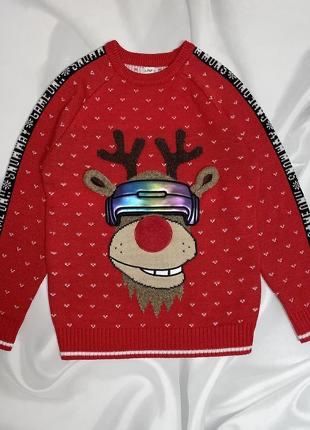 Детский свитер новогодний
