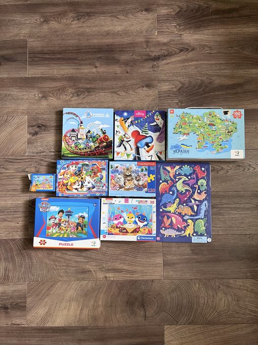 Пазли щенячий патруль,baby shark,карта україни