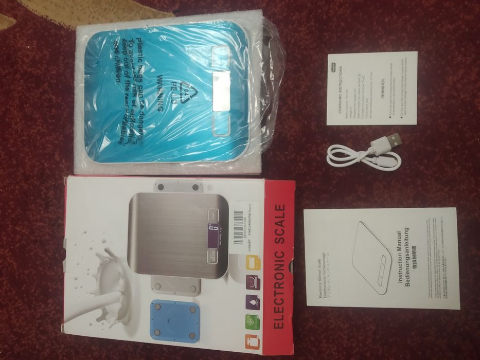 Ваги цифрові, до 10кг, вбудований літій аккумулятор
