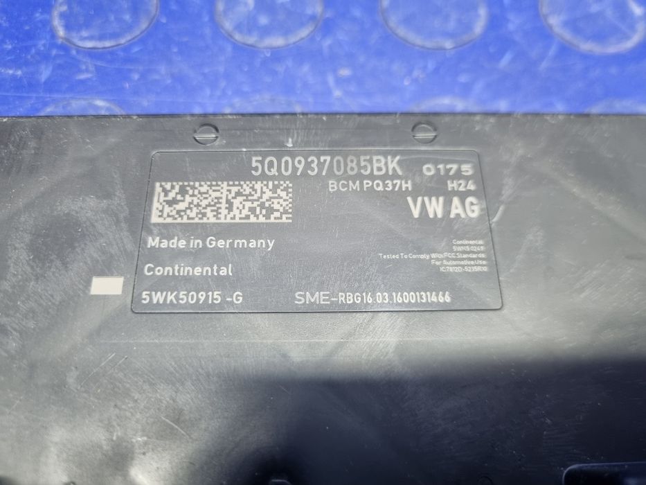 MODUŁ sterownik komfortu BCM kompletny AUDI A3 8V oryginał 5Q0937085BK