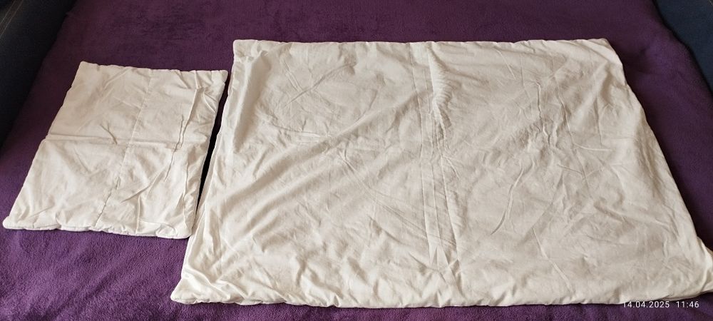 Wypełnienie pościeli 120 x 90 cm kołdra+poduszka grubość ok. 1 cm