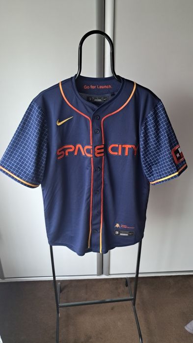 T shirt basebolowy rozpinany Nike Houston  Astros Space City