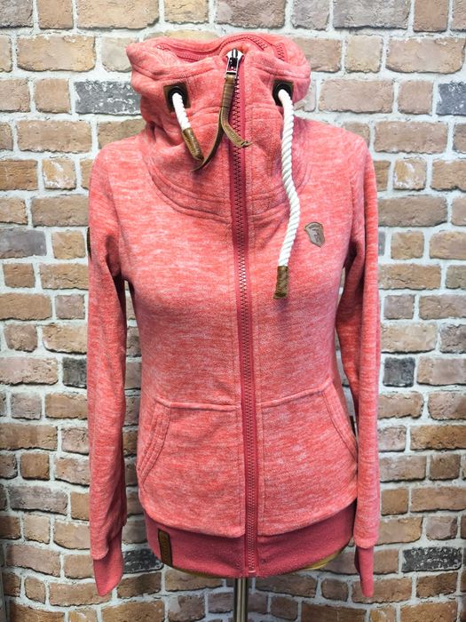 Naketano bluza polarowa ze stójką różowy melanż XS