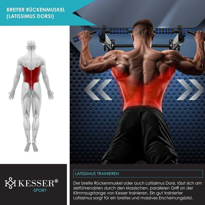 Drążki do podciągania KESSER 50-100 cm