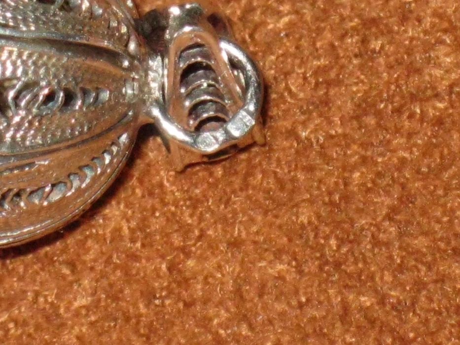 Medalha Filigrana Prata Maciça de Lei 835`/..  C/Contraste