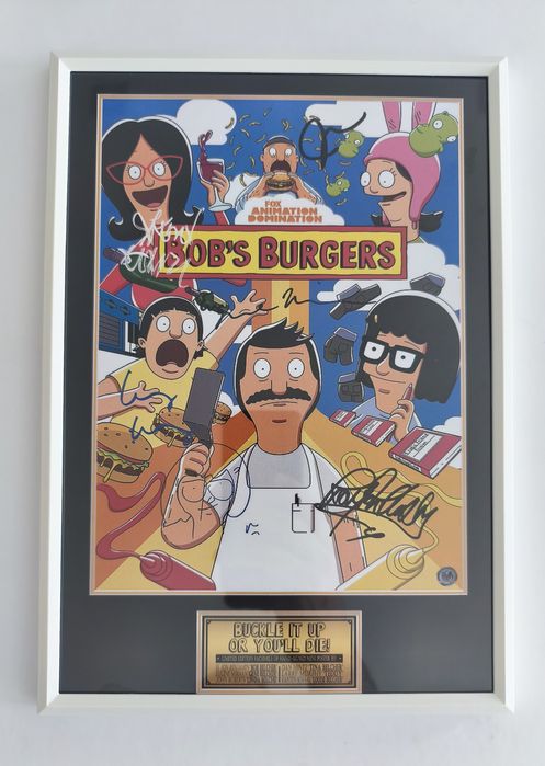 Moldura Série Bob's Burgers com Autógrafos (A4)