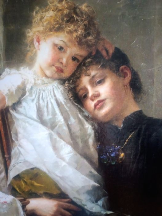 reprodukcja obrazu Paula Hermanna Wagnera ,The little Seamstress