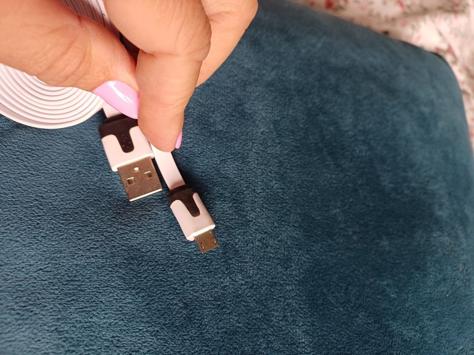 kabel USB biały nowy