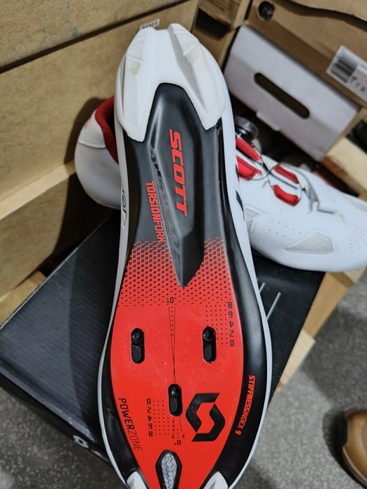 Buty Spd Scott Road VERTEC  BOA White/red r.44