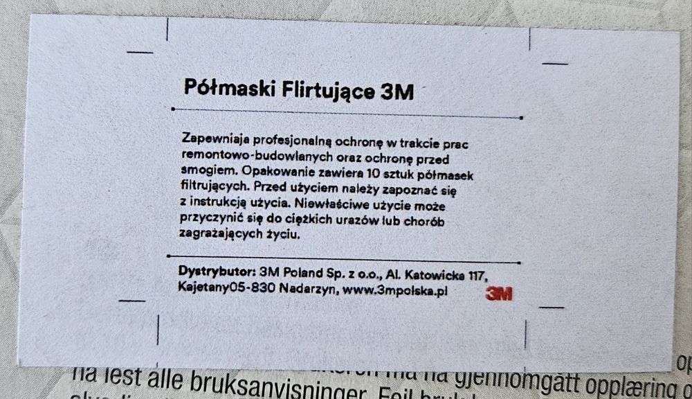 Półmaska filtrująca 3M 9322+ Aura