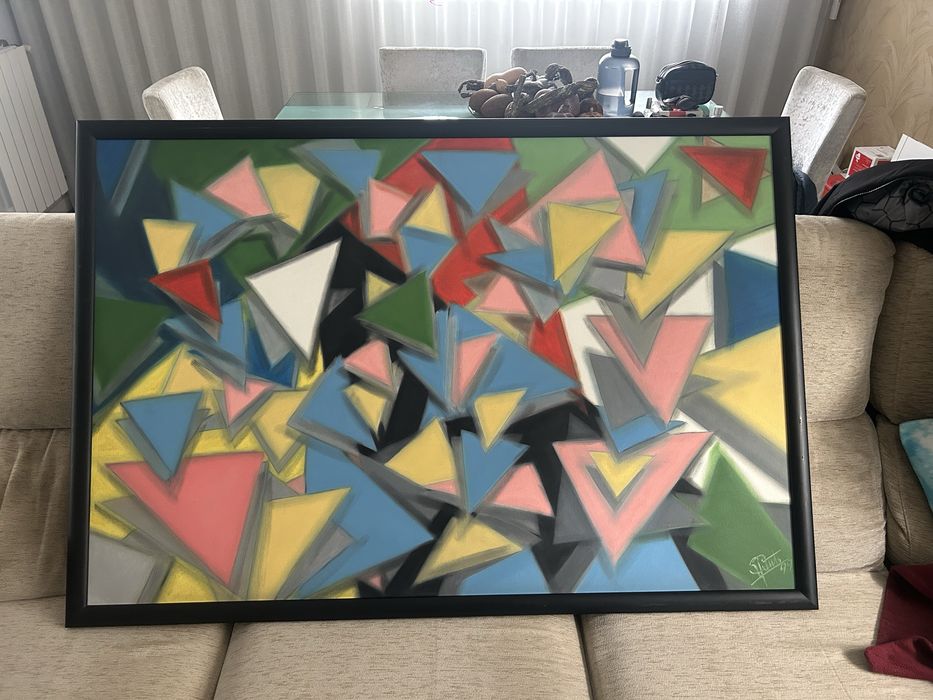 Quadro pintado por artista local de 1999