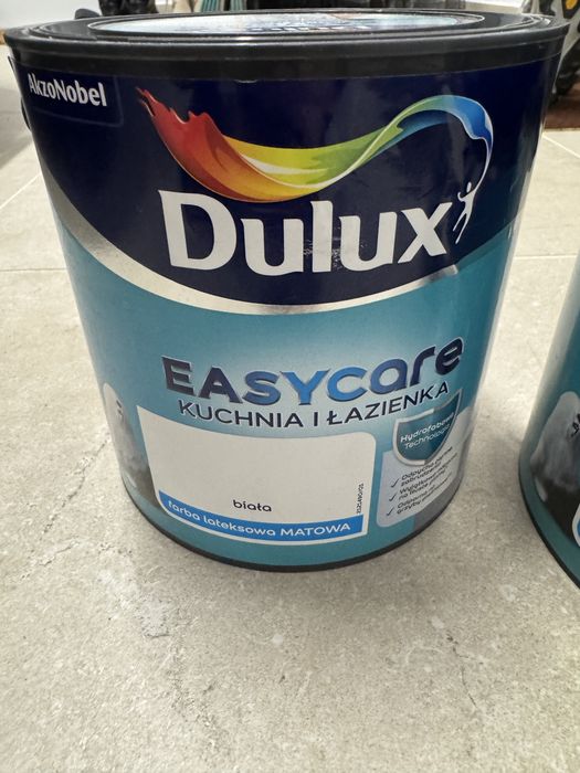 Farba Dulux Easy Care Kuchnia i Lazienka Biała 2 szt 2,5 l