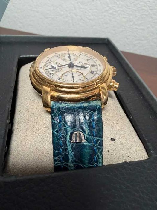 Relógio cronógrafo automático de luxo vintage Valjoux da Maurice Lacroix