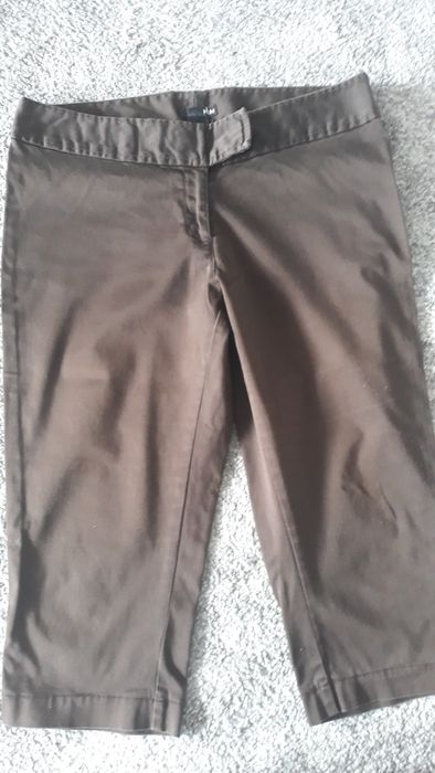 Brązowe rybaczki lekko pod kolano H&M