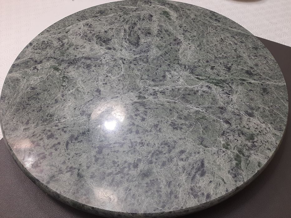 Prato giratório em mármore, oferta de faca de queijo
