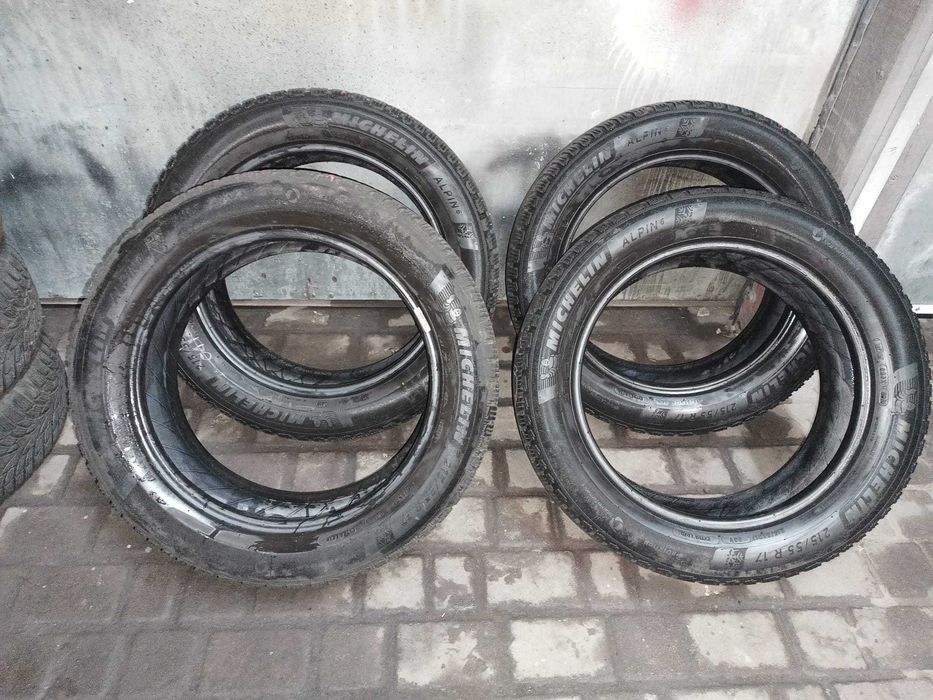Opony zimowe Michelin Alpin 6 215/55 R17 6mm 2019R komplet