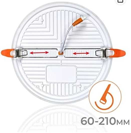 LED Atomant Downlight 36W - 4500 K - (60-210 mm) - Pack 8 un. - NOVO
