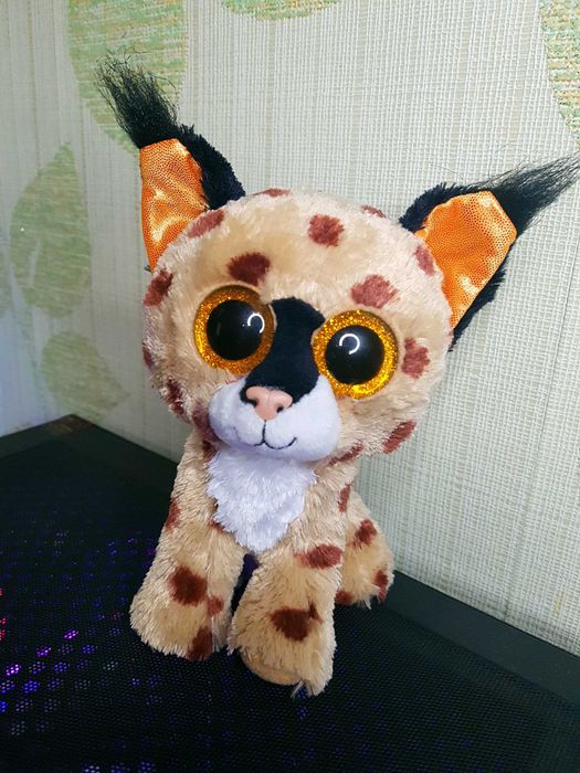 Редкая Ty beanie boos глазастик рысь BUCKWHEAT 15 см 2016 год