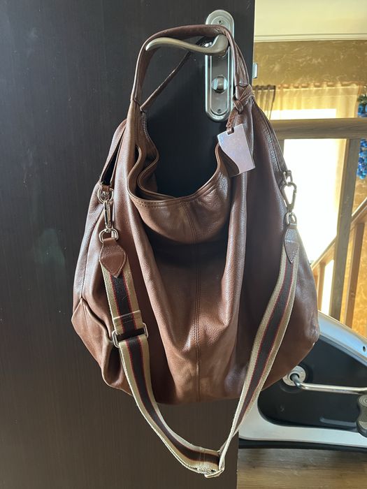Сумка шкіряна Furla ,велика,коричневого кольору