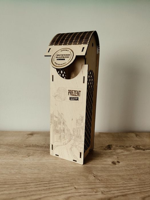 Pudełko prezentowe, drewniane z dedykacją na zamówienie