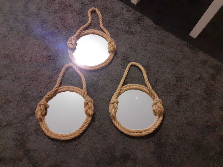 Espelho redondo estilo marinheiro