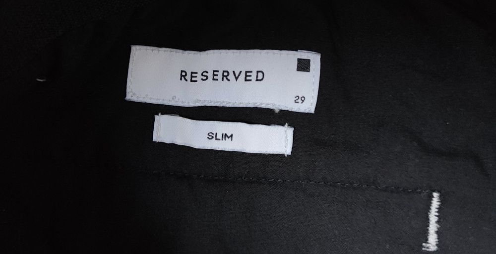 Spodnie męskie Reserved slim – szare – rozmiar 29 – NOWE