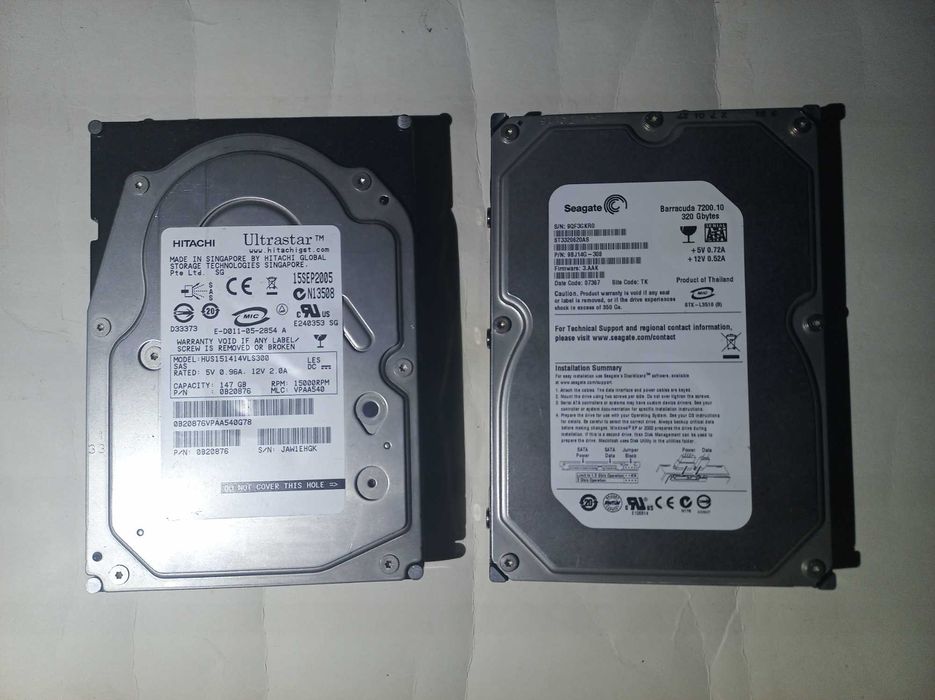 Жорсткий диск HDD 320gb 147gb накопичувач