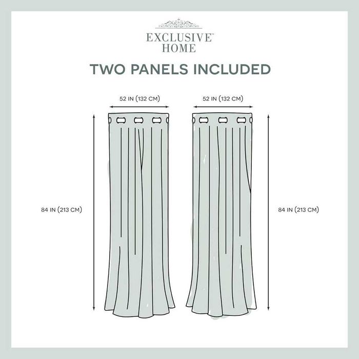 Exclusive Home conjunto cortinas 2 painéis (527)