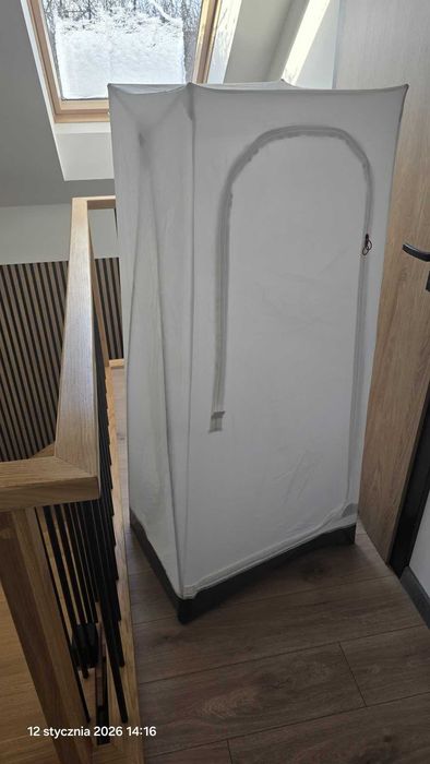 IKEA VUKU szafa materiałowa biała używana 2 szt. stan bdb