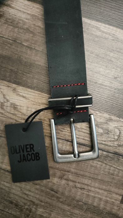 nowy skórzany pasek OLIVER JACOBS