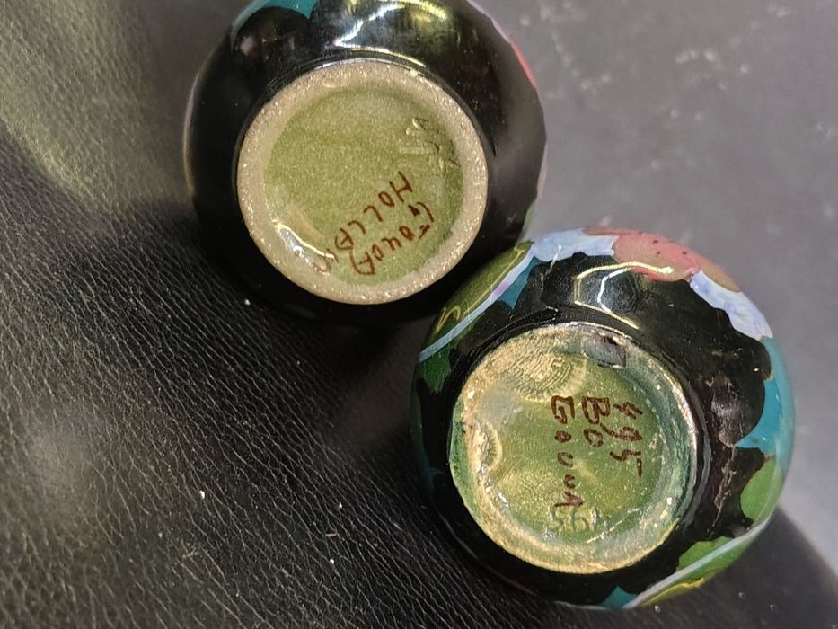 Miniaturowy wazon / dzbanek Ivora Gouda (Holandia, lata 20. XX w.) - A