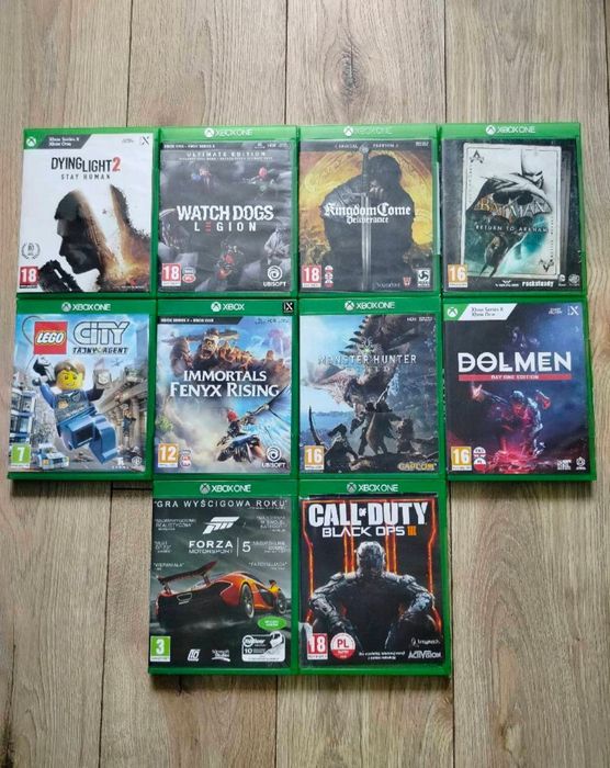 Gry Xbox One zestaw 10 gier