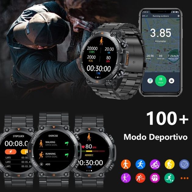 Смарт Годинник Smart Storm Black 45mm