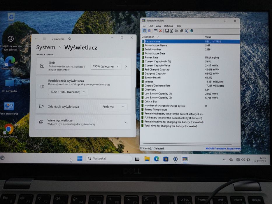 Dell latitude 5410  i5-10210U/8GB/256SSD/FHD/Bat.Good/ Win 11/