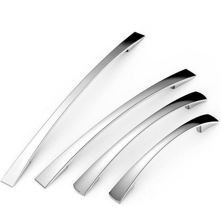 Zestaw 10 szt. Uchwyty Chrom 192mm do szafek Dekoracja 10 szt w komple