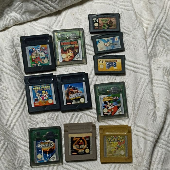 Jogos de game Boy colour e advance e normais