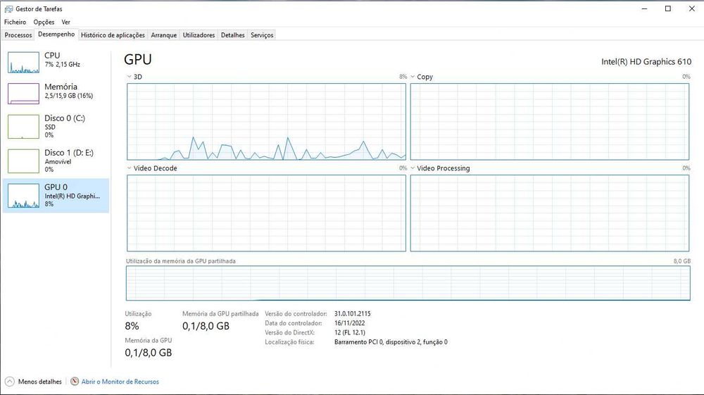 Computador Lenovo com Intel Pentium G4560 e 16GB RAM