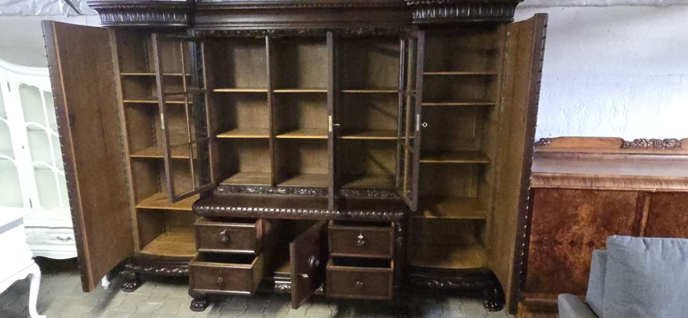 Biblioteka +.biurko Antyk Neorenesans Lwie Łapy Gabinet