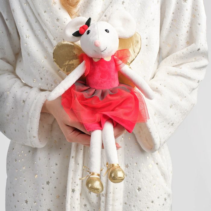 Śliczna maskotka myszka a kółek jak maileg