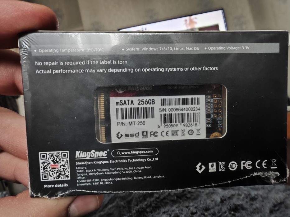Нова SSD mSATA 128Gb Kingspec / Твердотілий накопичувач SSD Новий