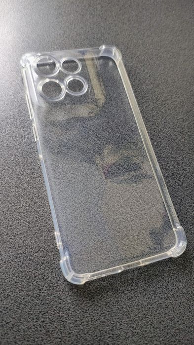Etui silikonowe Motorola s50 5G nowe, przeźroczyste, wzmocnione ranty