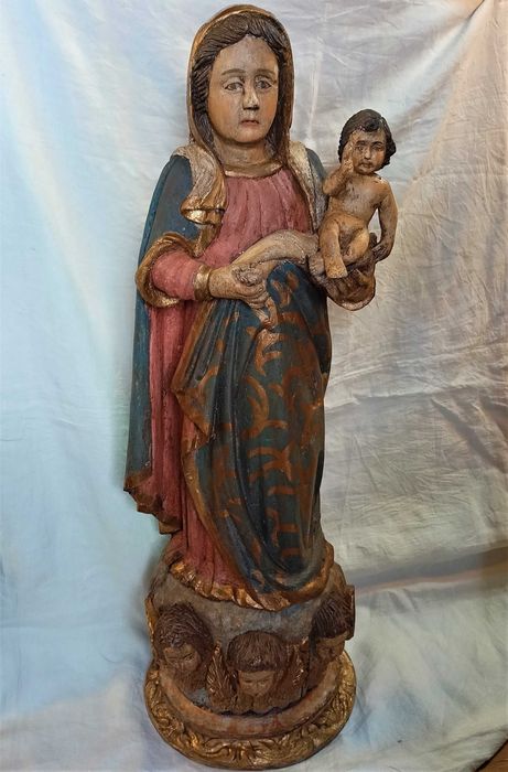 Figura Nossa Sra da Saúde Madeira Séc XIX