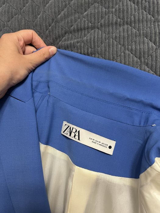 Костюм зара гарного волошкового кольру