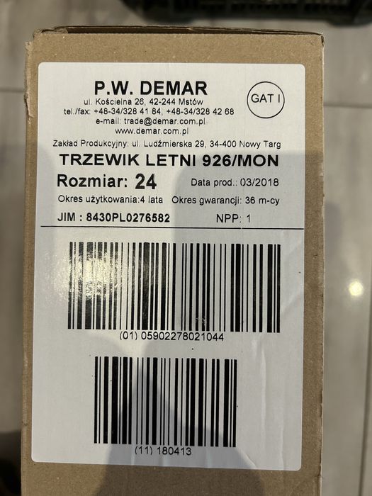 Buty skorzane 926/mon  rozm 24