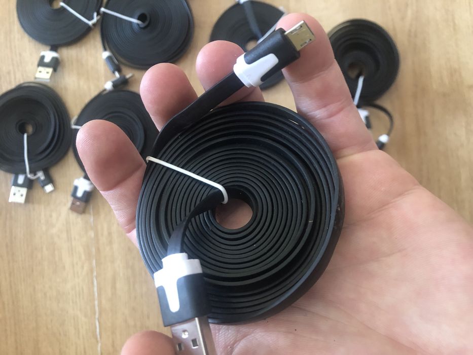 Шнуры 3 метра  для зарядки usb разьем