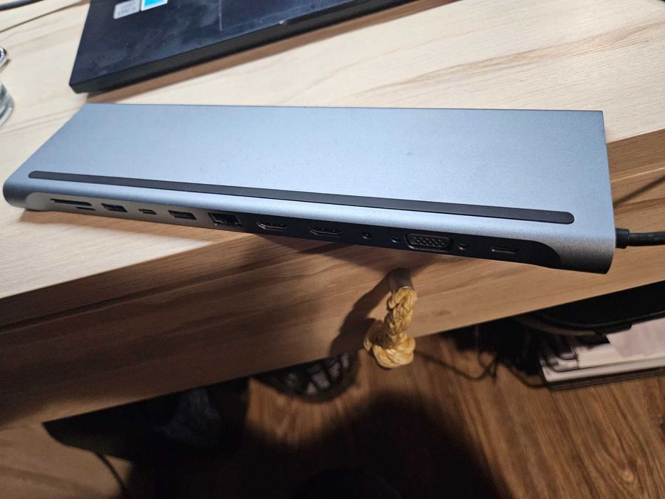 Stacja Dokująca Hub USB-C 11w1 Vga RJ45 SD HDMI