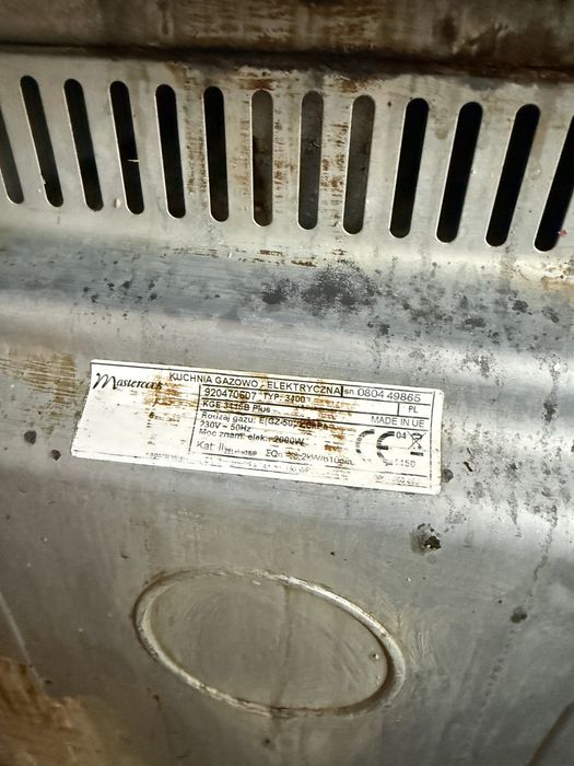 Kuchenka gazowo elektryczna mastercook  kge 3416b plus
