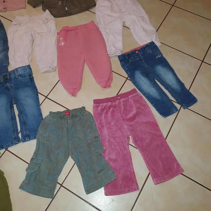 Paczka paka ubranek dla dziewczynki ubrań 80 86 welurowy dres H&M dres