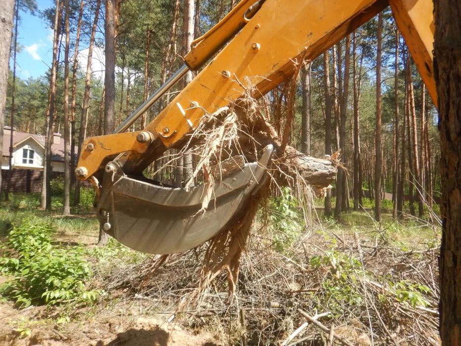 Корчування, Розробка територій, Видалення пнів!